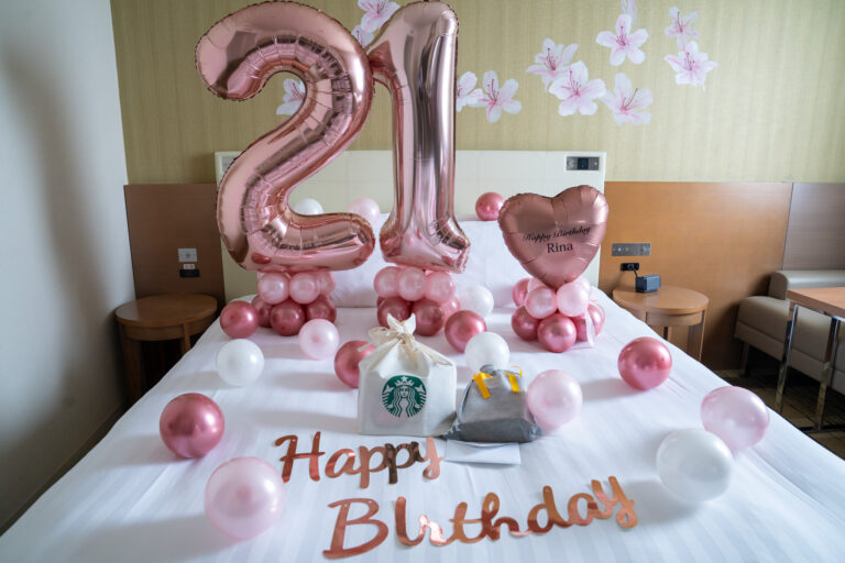 吉祥寺エクセルホテル東急での21歳誕生日サプライズバルーン飾り付け