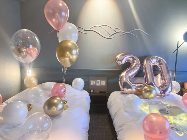 ラビスタ東京ベイでの30歳誕生日サプライズバルーン装飾