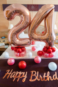 銀座クレストン的27歲生日驚喜裝飾