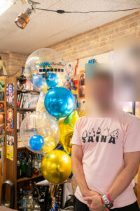 Birthday Surprise Balloon Decoration at Kouenji Cafe&Bar とらんぽりん