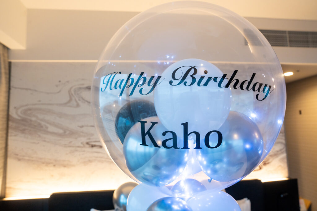 三井ガーデンホテル豊洲プレミアでの誕生日サプライズ配達バルーン装飾