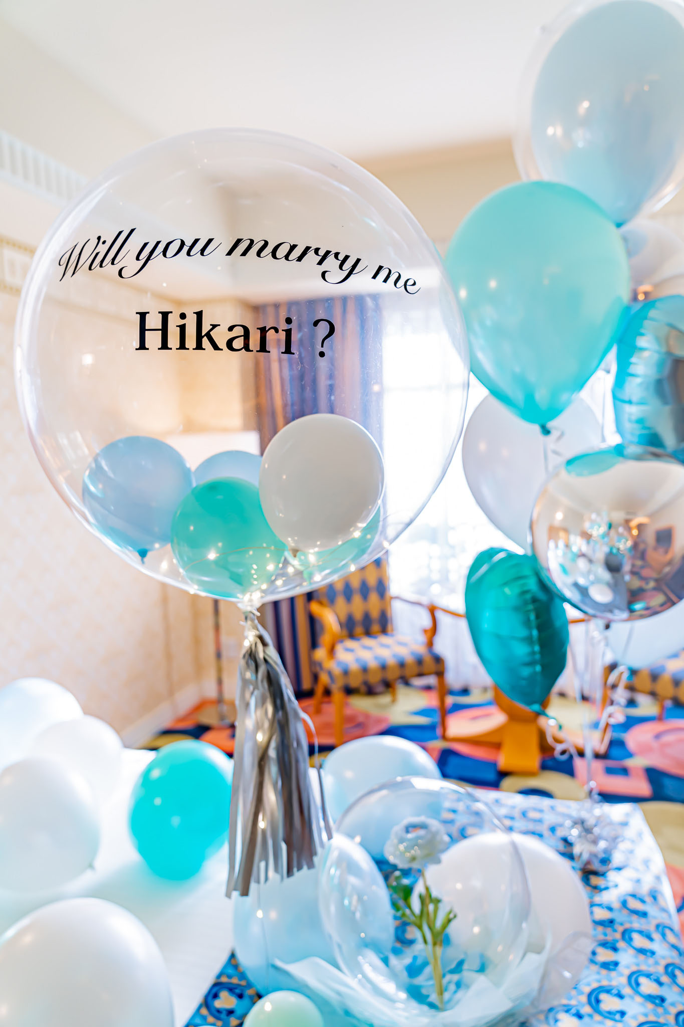 プロポーズサプライズ装飾