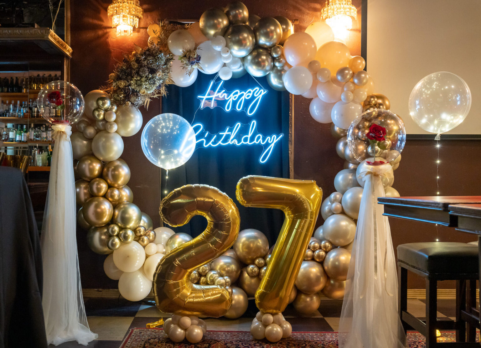 バースデーパーティー装飾