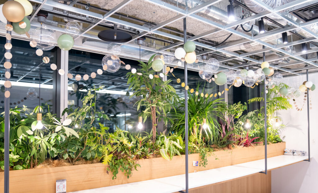 企業の入社式バルーン装飾