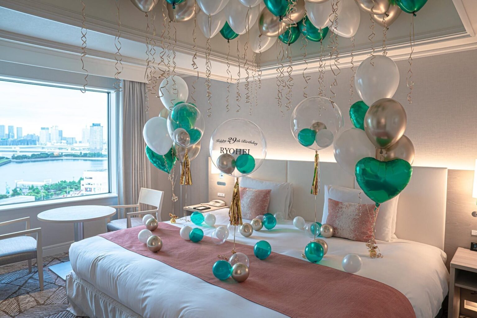 彼氏の誕生日バルーン装飾