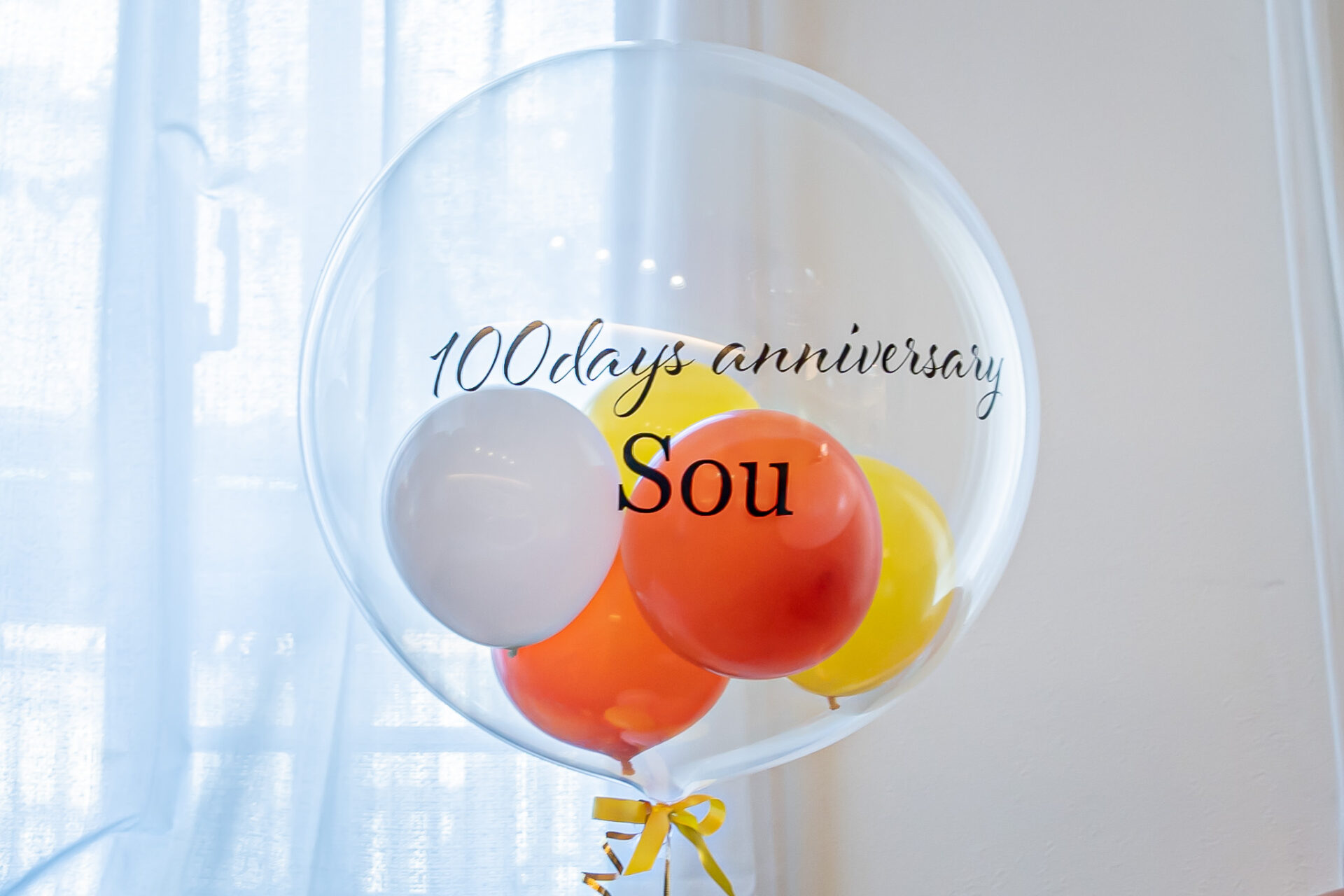 子供の100日祝いバルーン装飾