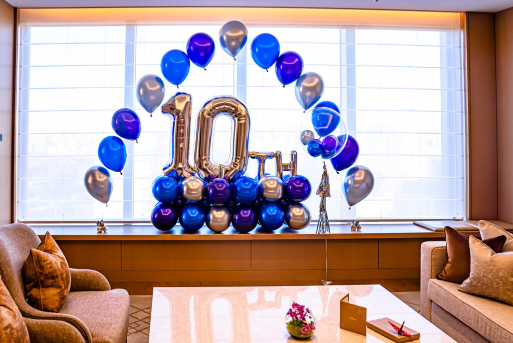 ホテルで周年お祝いパーティー