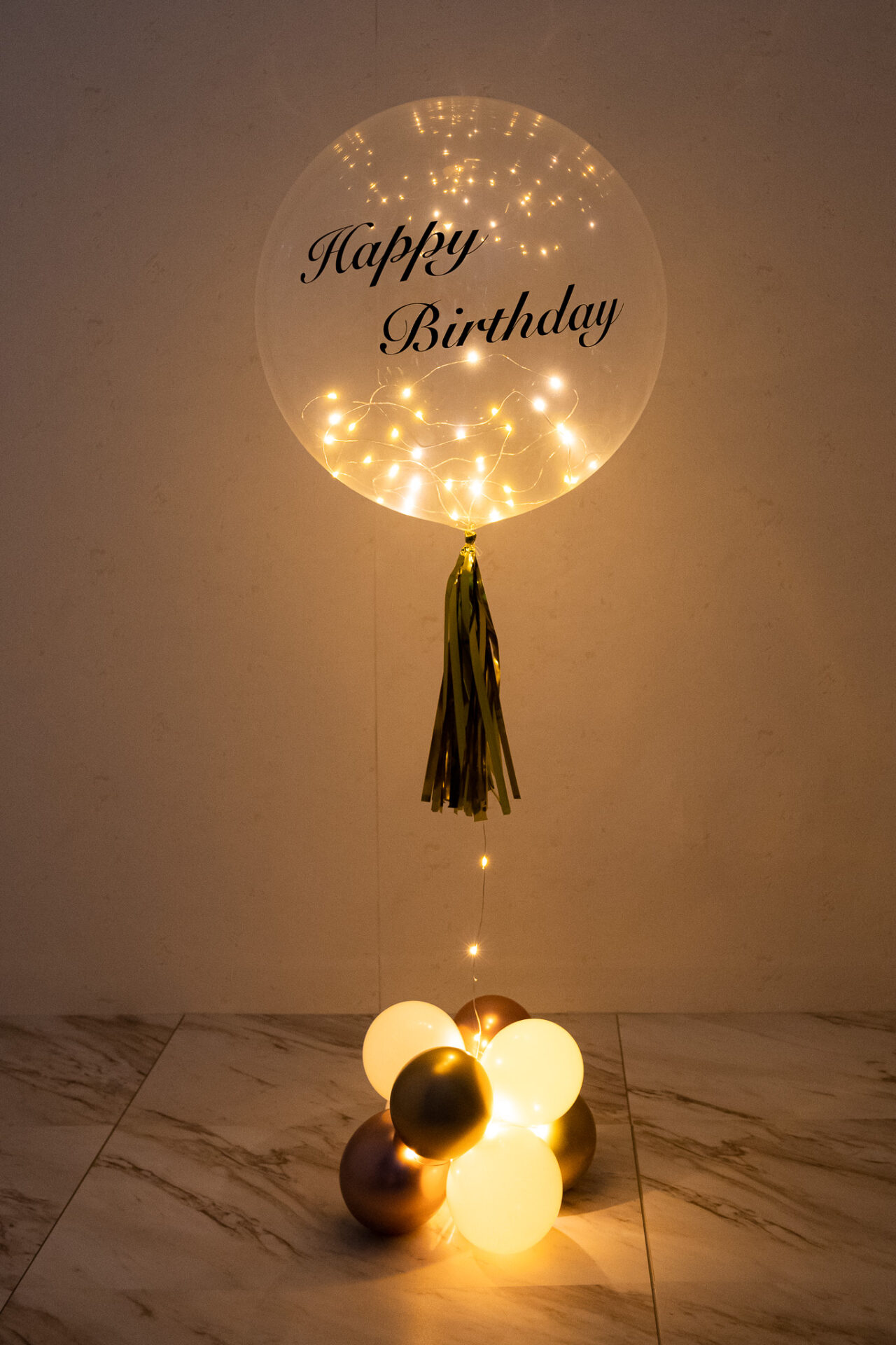 自宅でお誕生日サプライスバルーン