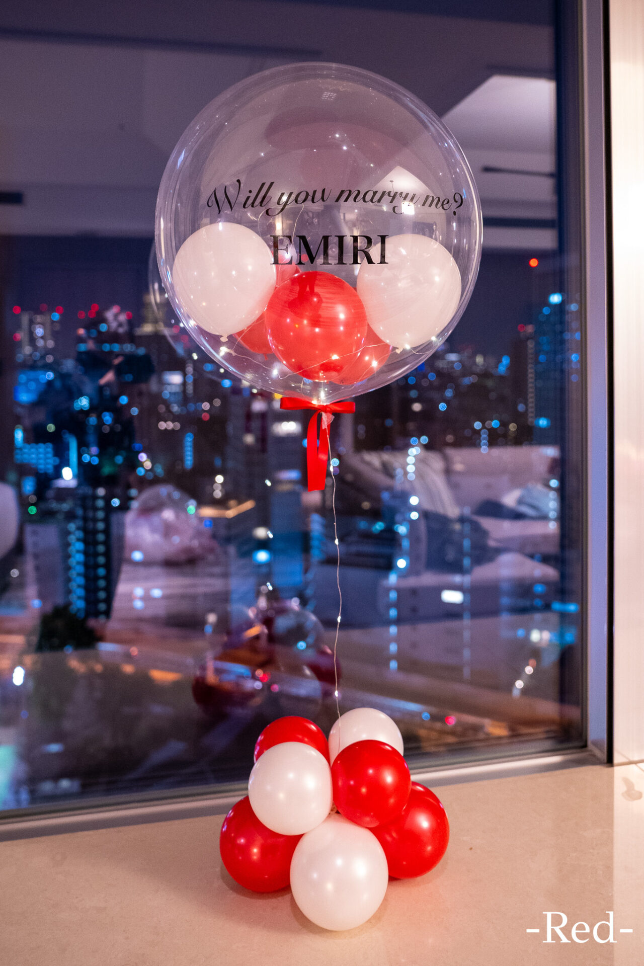 自宅でプロポーズ装飾