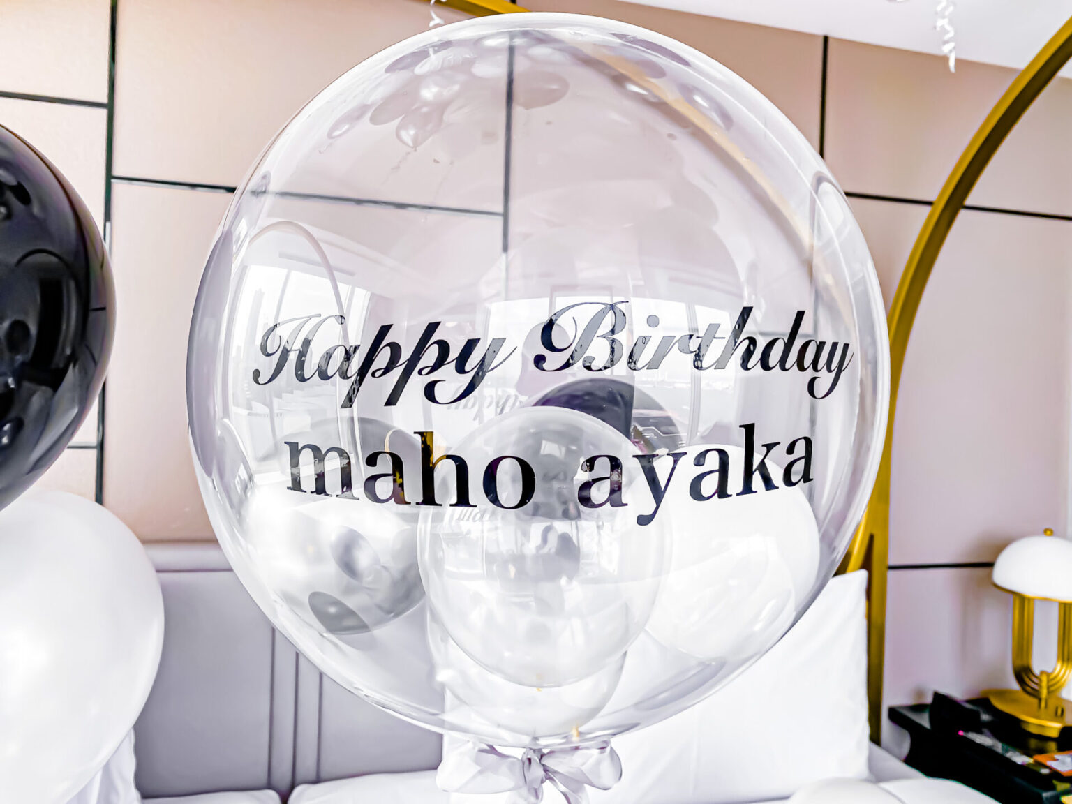 ホテルのお誕生日サプライズ装飾