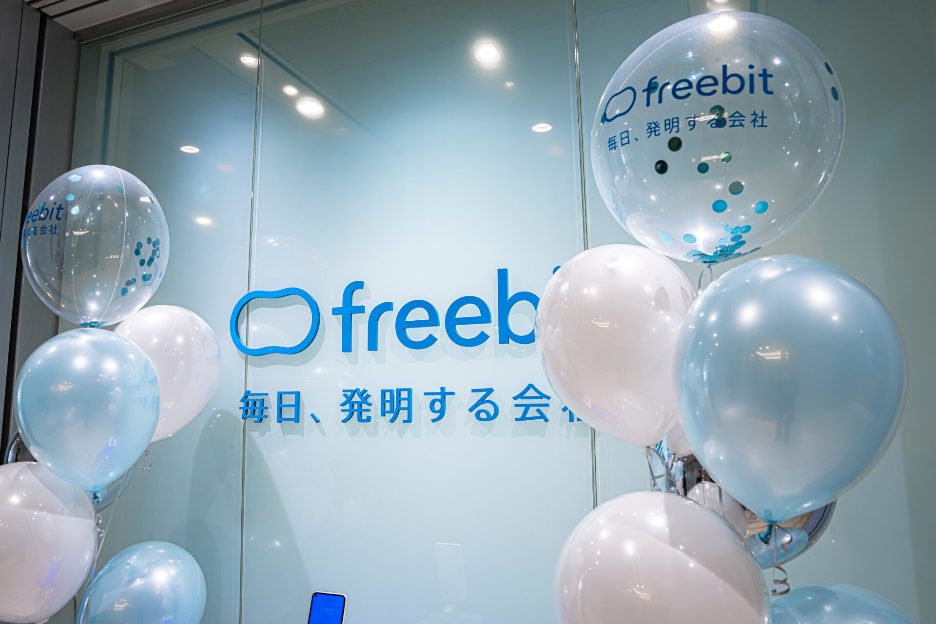 企業の入社式バルーン装飾