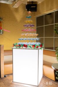 シャンパンタワー(円形)装飾