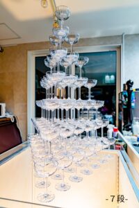 シャンパンタワー(三角形)装飾