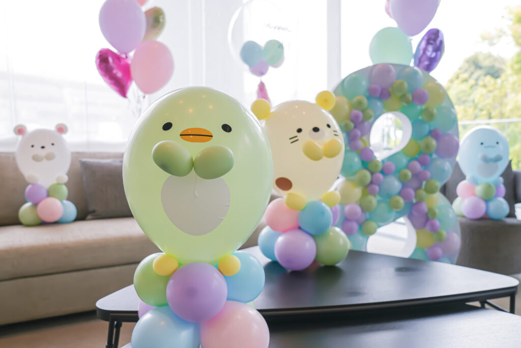 自宅ですみっコぐらしのキッズバースデー装飾