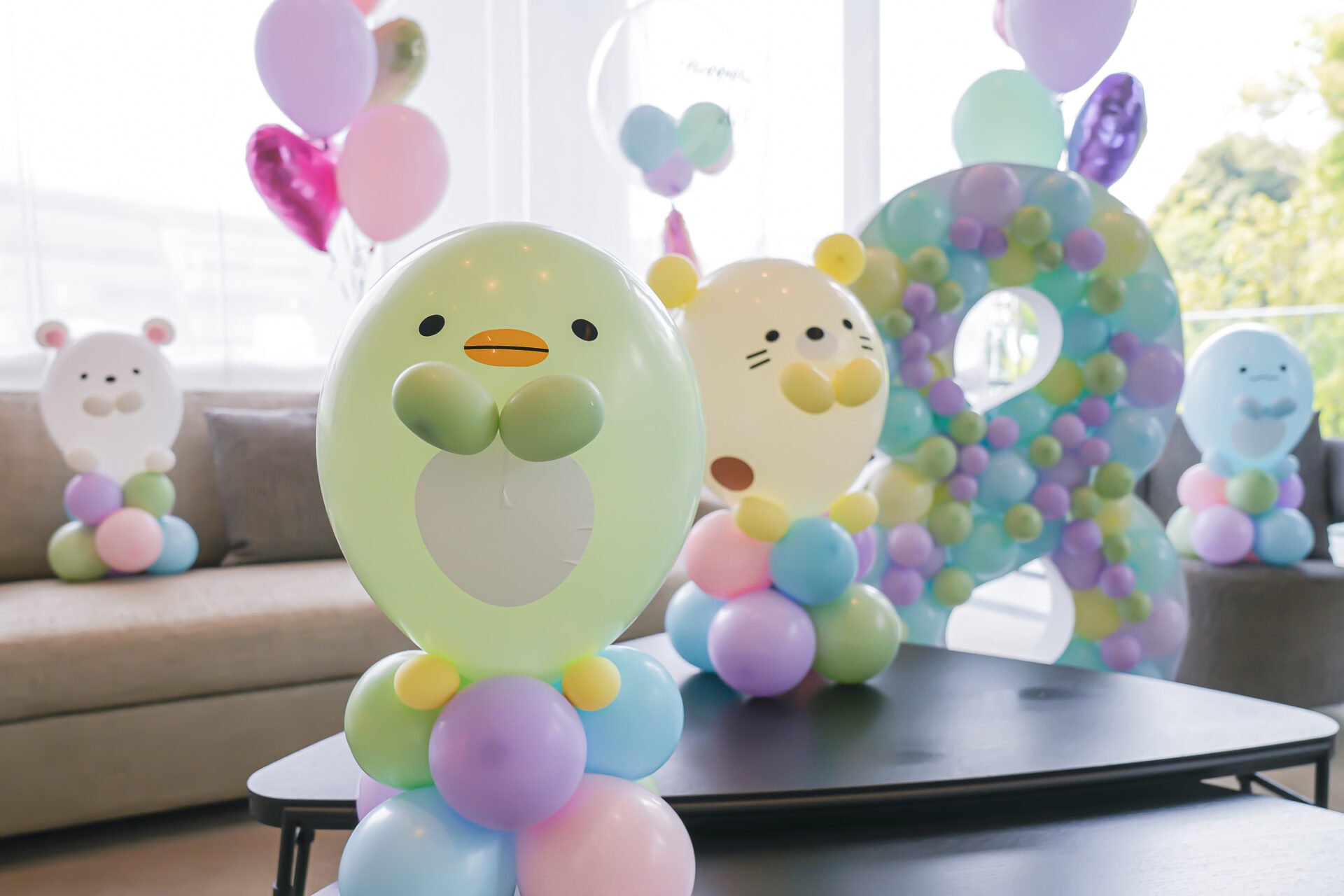 自宅ですみっコぐらしのキッズバースデー装飾