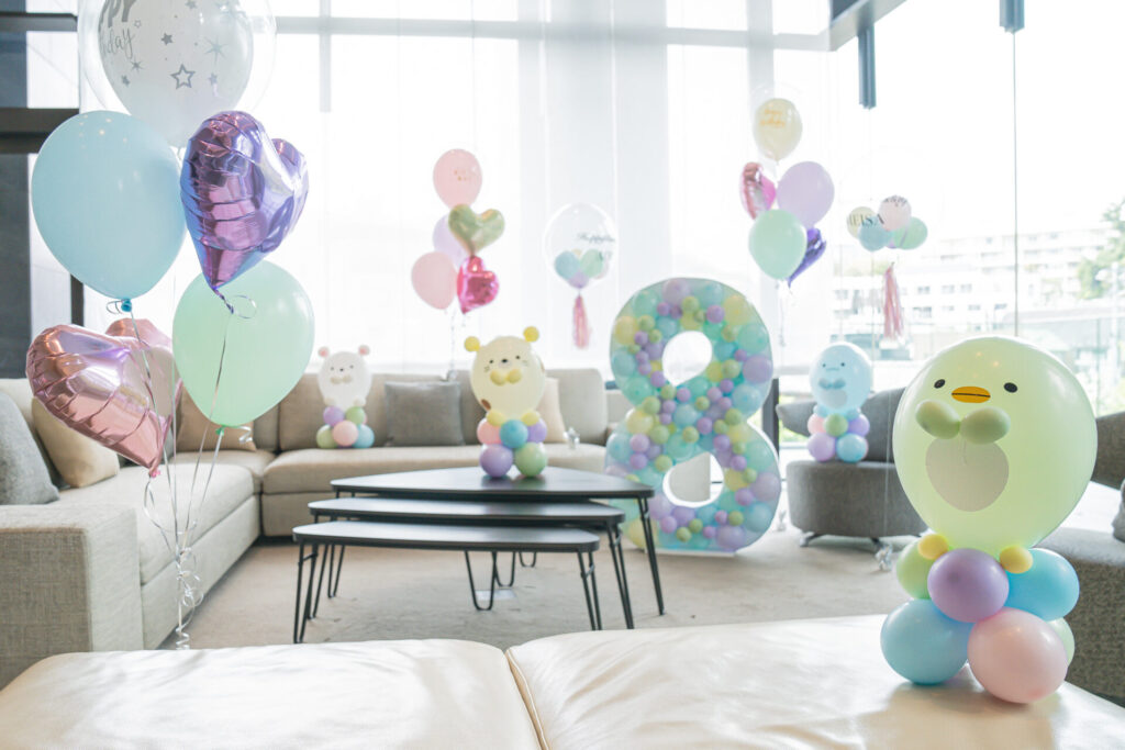 自宅ですみっコぐらしのキッズバースデー装飾