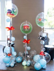 オフィスで夏祭りイベント装飾