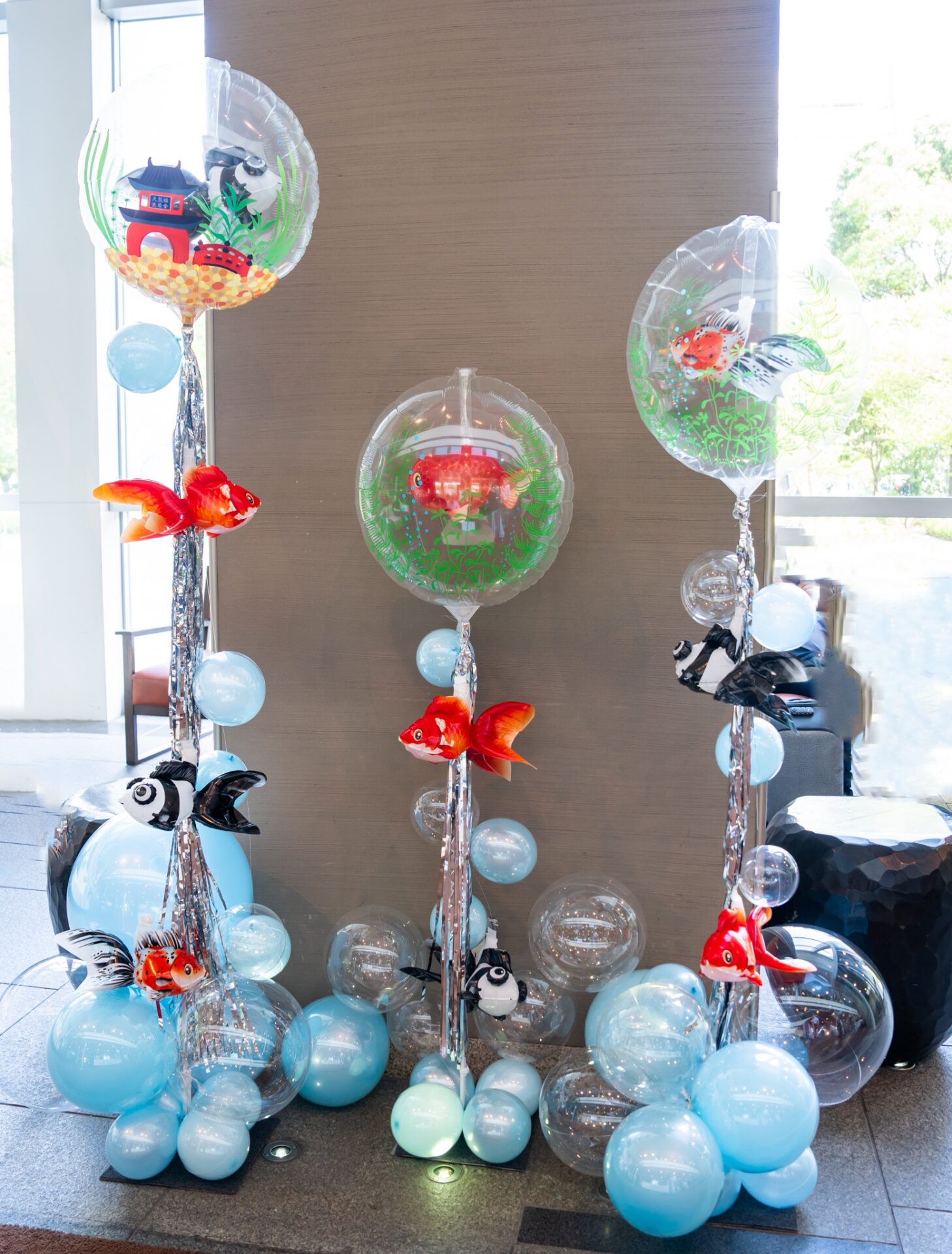 オフィスで夏祭りイベント装飾