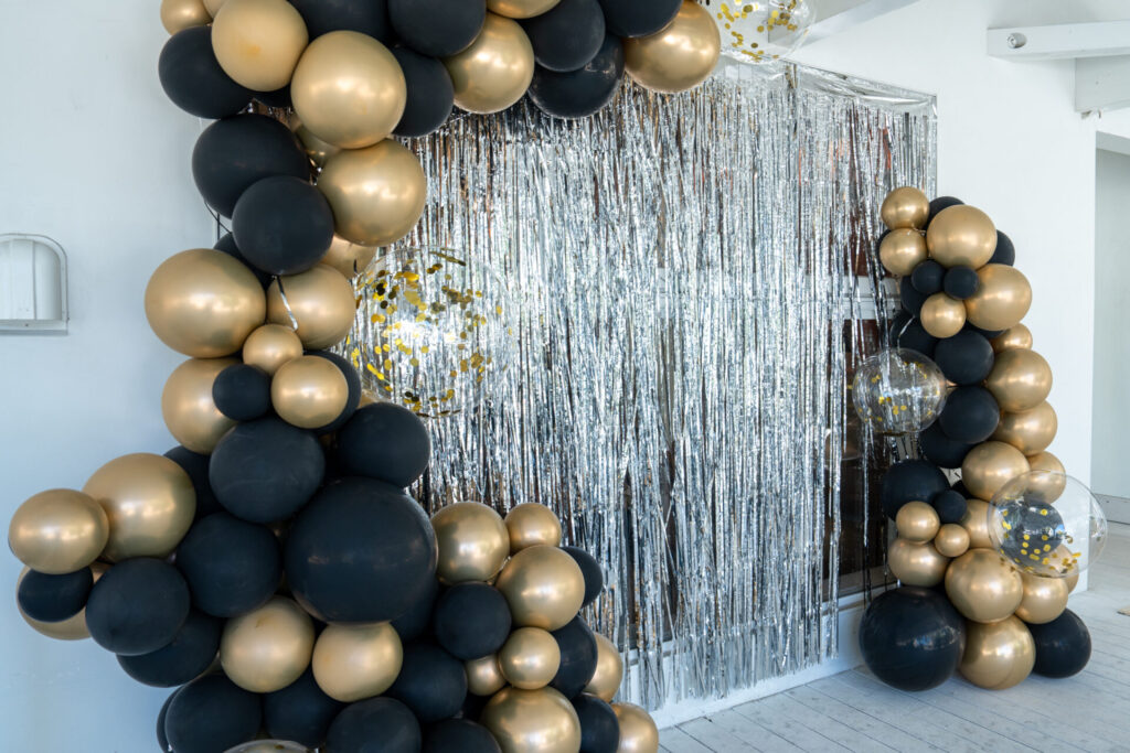 屋外のフォトスポットバルーン