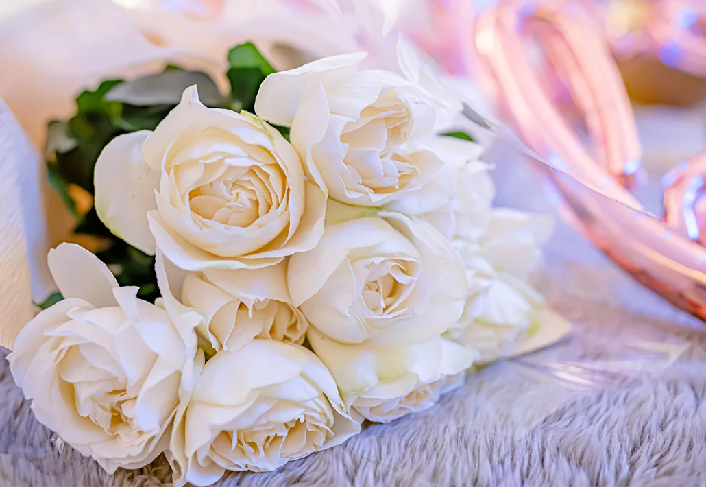 ホテルサプライズで花束ギフト