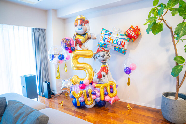 생일 캐릭터 풍선