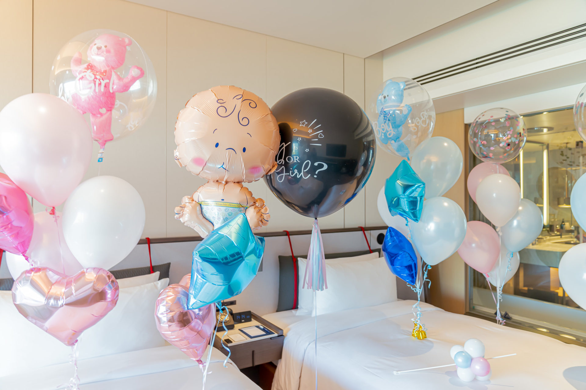 Ballonstand Prikballon Gender Reveal GEB116 