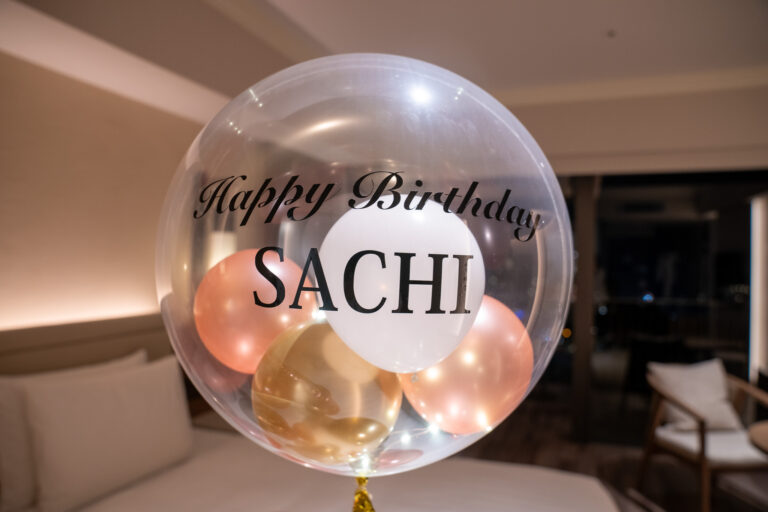30th Birthday Surprise Balloon Decoration at オリエンタルホテル沖縄リゾート&スパ