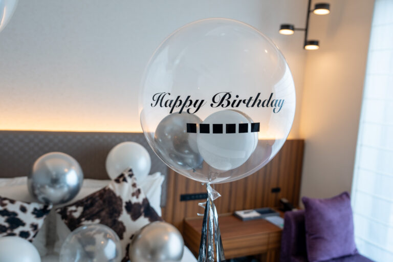 三井ガーデンホテル豊洲プレミア 실버 벌룬 생일 서프라이즈 데코레이션