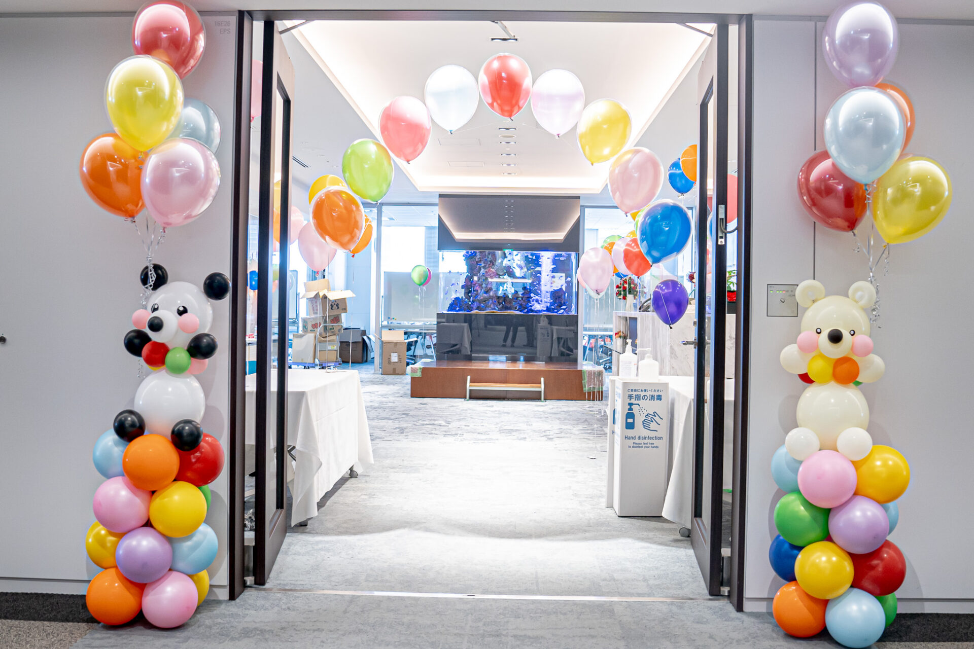 オフィスのファミリーデー装飾