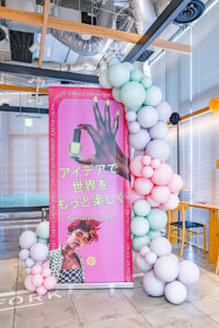 企業イベントのフォトスポット装飾