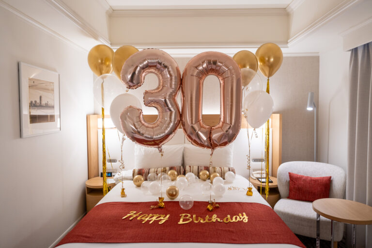 グランドニッコー東京 台場での30歳誕生日サプライズバルーン装飾