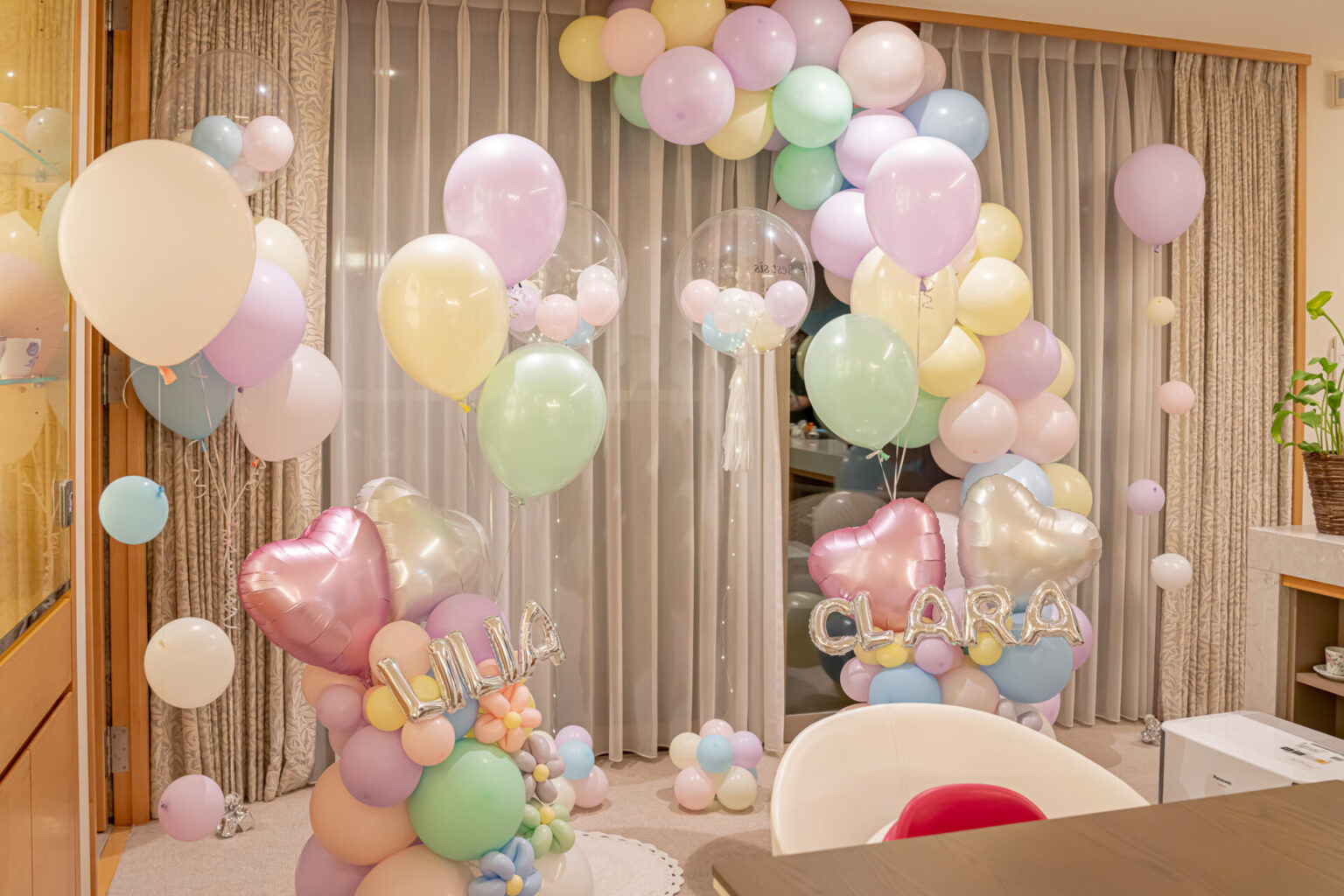 自宅で娘の誕生日パーティ装飾