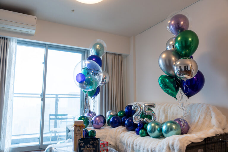 25歳誕生日サプライズバルーン装飾