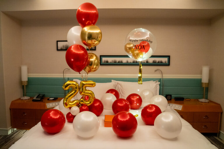 ザ・プリンスパークタワー東京での25歳誕生日サプライズ飾り付け