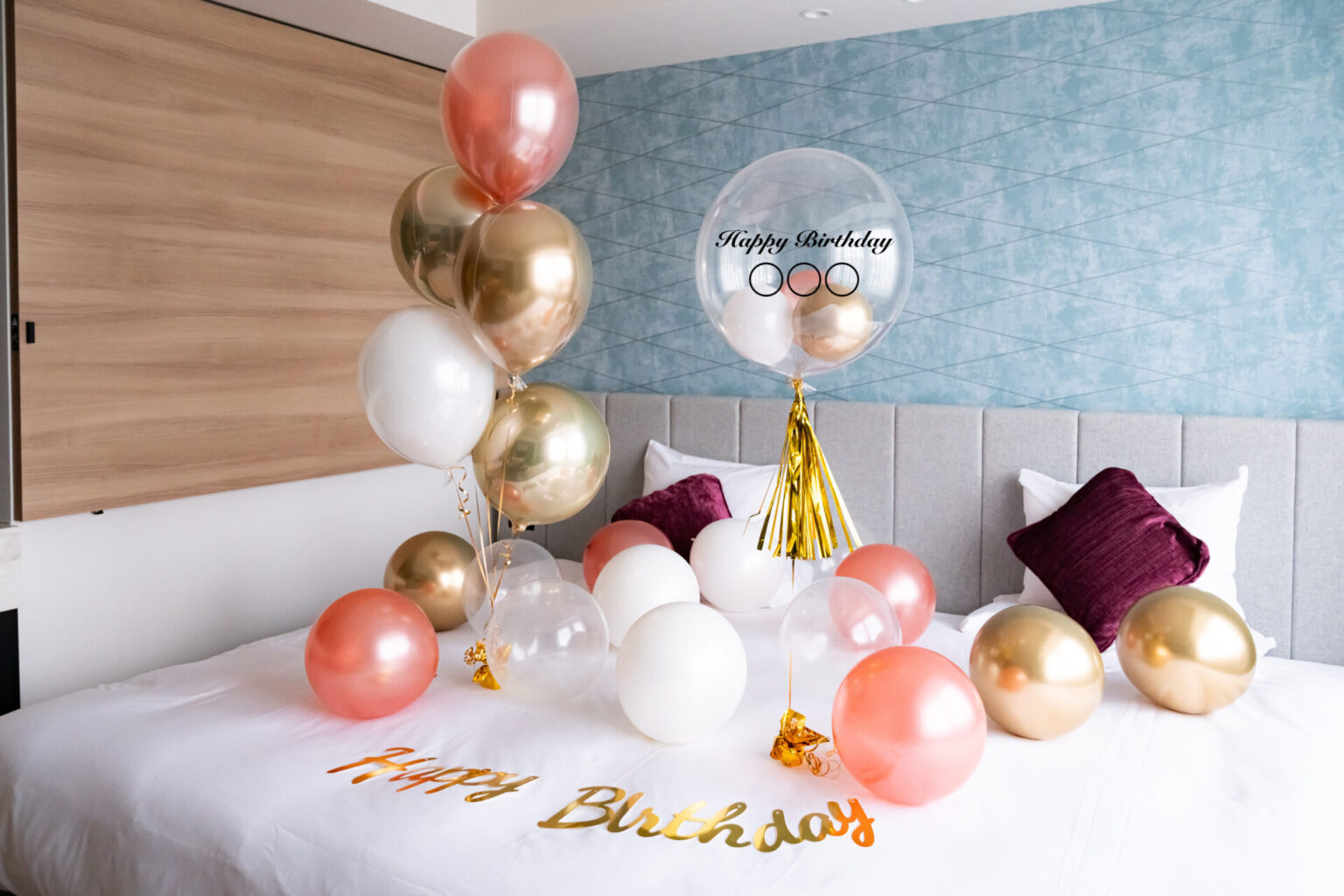 ホテルでのお誕生日お祝いバルーン