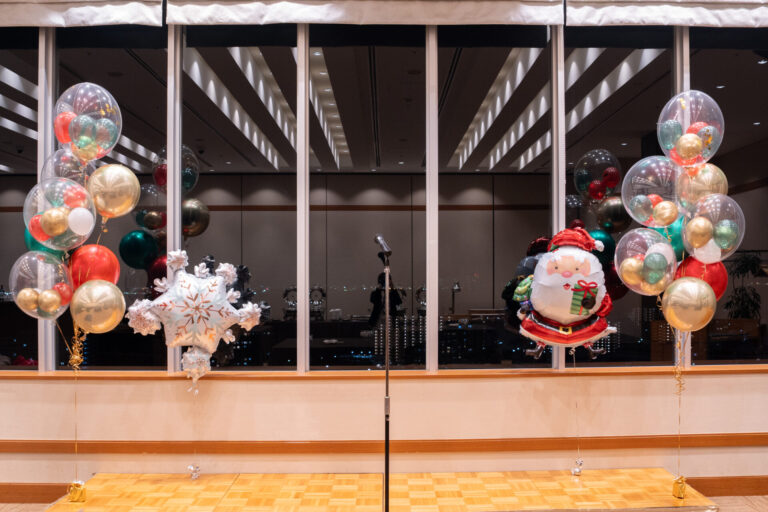 ホテルのクリスマスイベント装飾