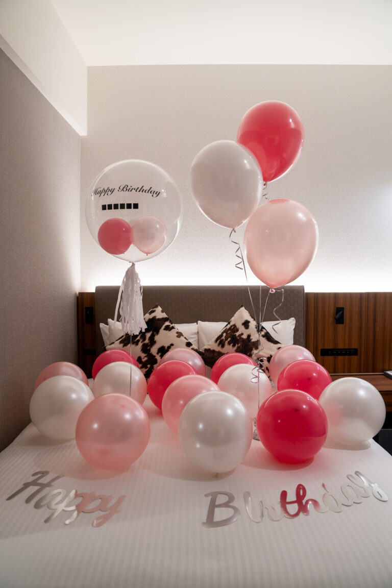 三井ガーデンホテル豊洲プレミア에서의 생일 서프라이즈 풍선 장식