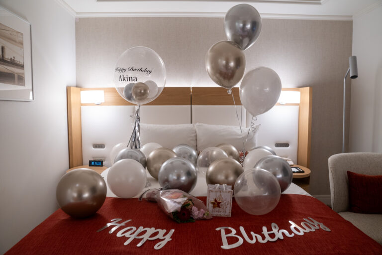 グランドニッコー東京 台場での誕生日サプライズバルーン飾り付け