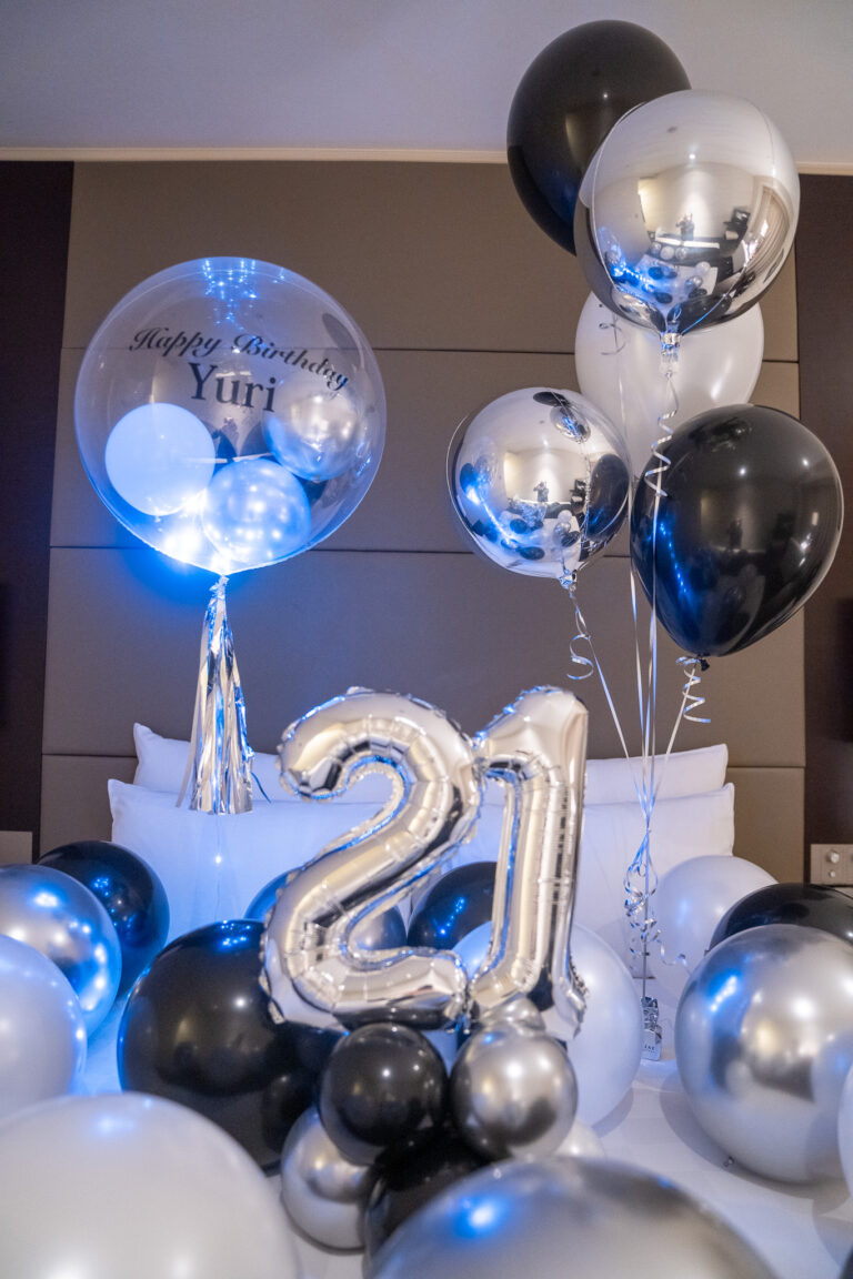 品川プリンスホテル メインタワーでの27歳誕生日サプライズ飾り付け