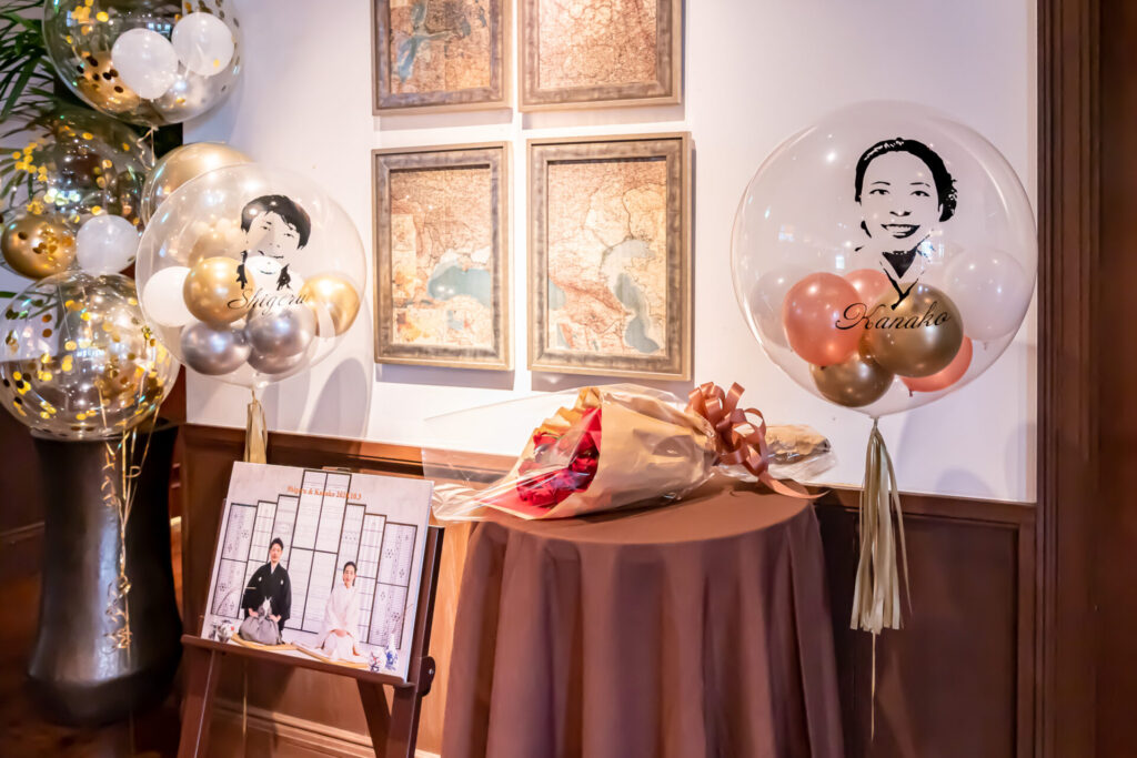 似顔絵入りお誕生日お祝いバルーンギフト