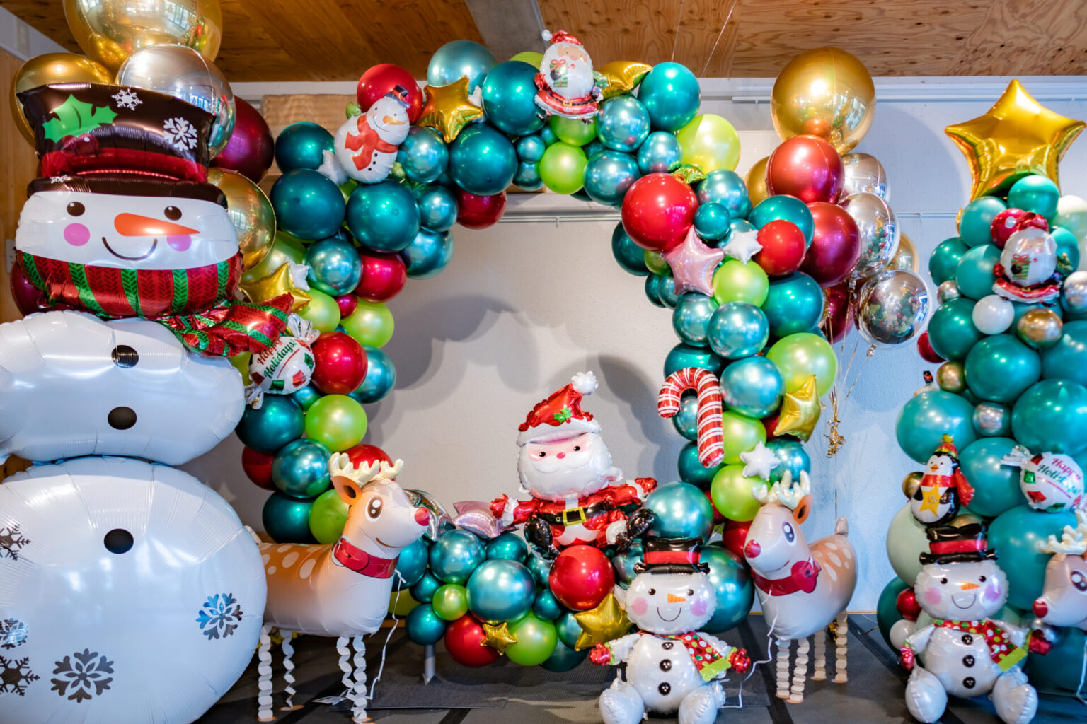 クリスマスフォトスポット装飾