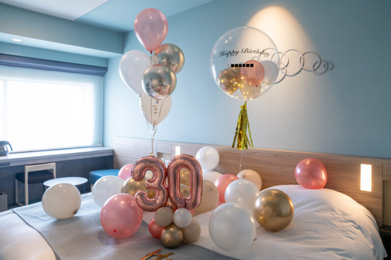ラビスタ東京ベイでの30歳誕生日サプライズ飾り付け
