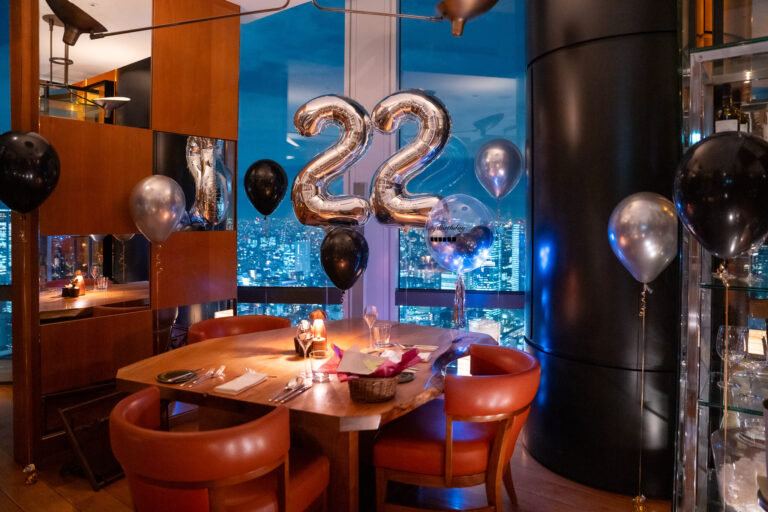 22nd Birthday Surprise Balloon Decoration at Andaz Tokyo