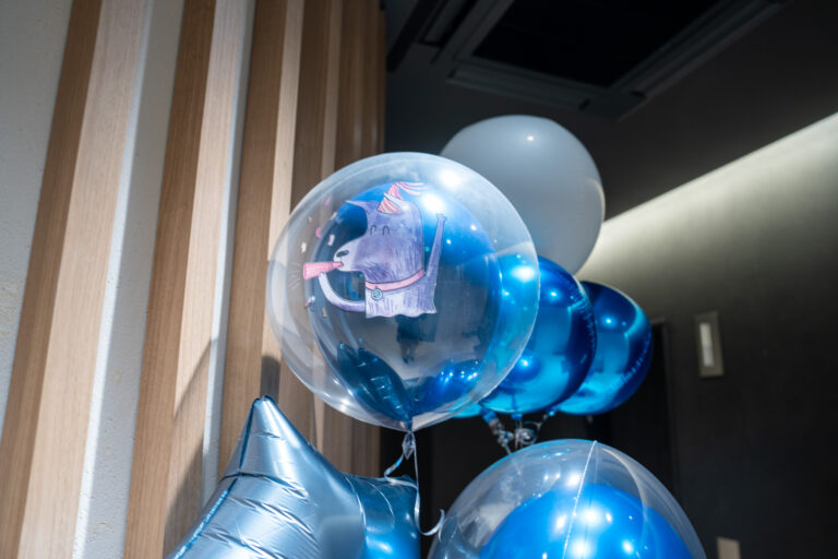 AND FIRST BLDG.でのローンチイベント お祝いバルーン装飾