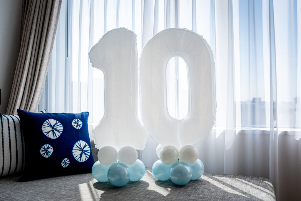 10歳のお祝い装飾