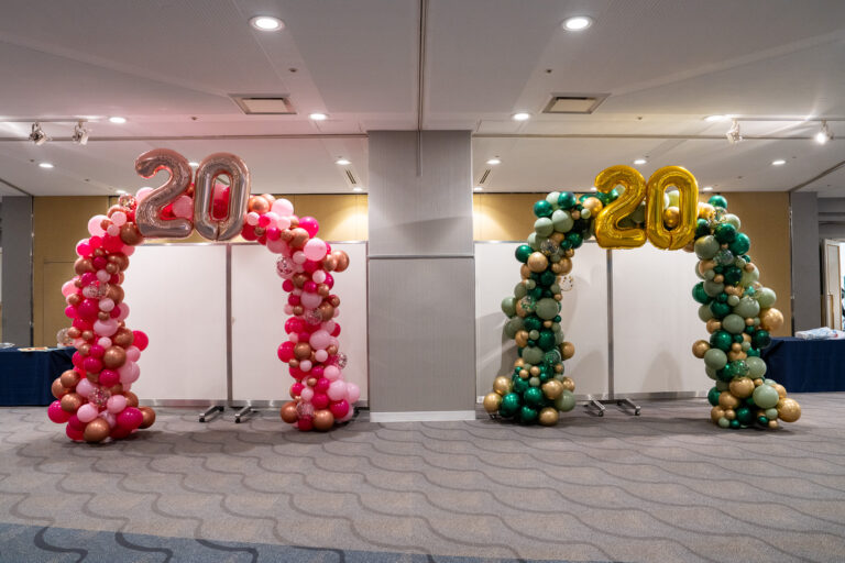 Balloon decoration for the 20th Coming of Age Ceremony at 新横浜プリンスホテル