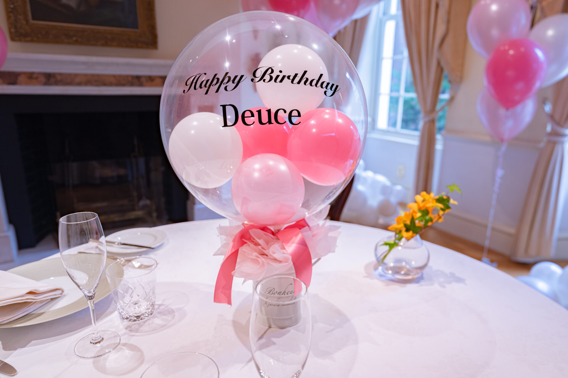 自宅でベビーシャワー装飾