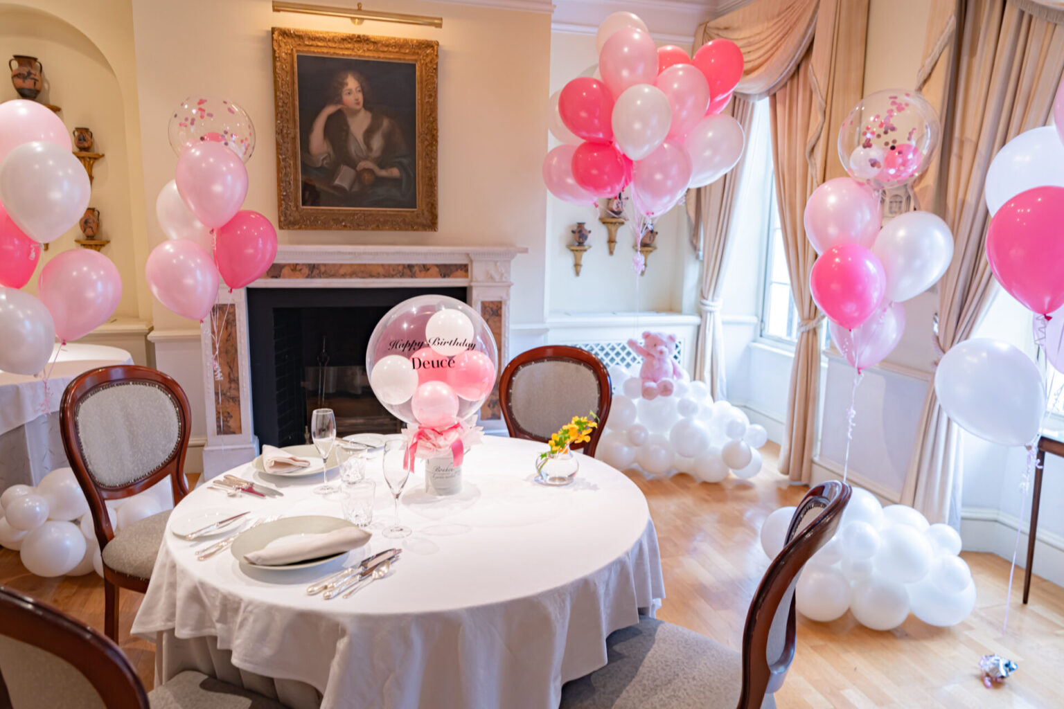 レストランで推しのバースデー装飾