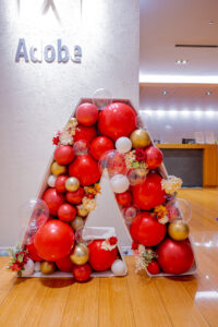 企業のイベントウェルカムスペース装飾