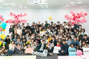 企業の入社式フォトスポット